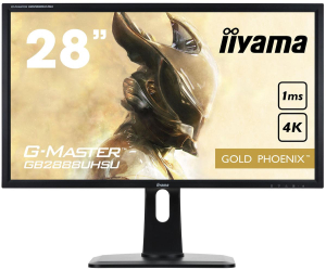 Monitor iiyama G-Master GB2888UHSU Gold Phoenix (GB2888UHSU-B1) 28" | TN | 3840 x 2160 | D-SUB | 2 x HDMI | Display Port | 2 x USB 3.0 | Głośniki | Pivot | VESA 100 x 100