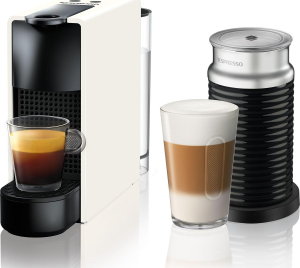 Ekspres do kawy Krups Nespresso XN1111 Essenza Mini Aeroccino biały (XN1111)